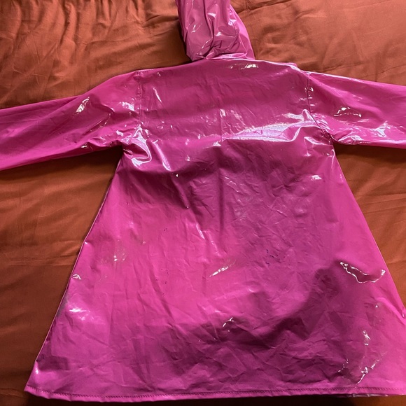 2001 BARBIE RAIN JACKET BARBIE MOVIE VINTAGE PINK GIRL FALL RAIN COAT - Picture 8 of 10